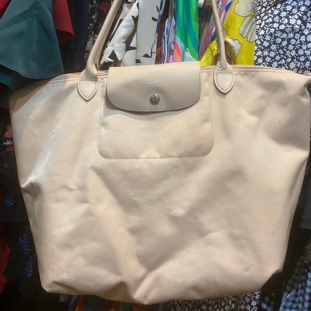 Longchamp tote Cream/tan/nude Large